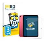 BROTECT Screenprotector 3 Stuks voor Apple iPad A16 11" 2025 (Voor+Camera) Beschermglas transparant