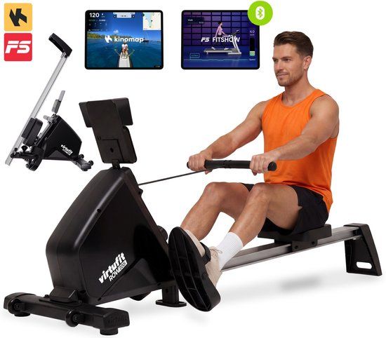 VirtuFit Row 450 Roeitrainer - Magnetische Weerstand - Inklapbaar - 10 Weerstandsniveaus