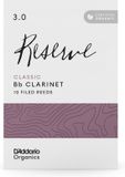 D'Addario ODCT1030 Organic Reserve Classic clarinette si bémol anches | force 3.0 - pack de 10