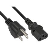 InLine 16651U elektriciteitssnoer Zwart 1 m C13 stekker NEMA 1-15P