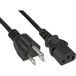 InLine 16651U elektriciteitssnoer Zwart 1 m C13 stekker NEMA 1-15P