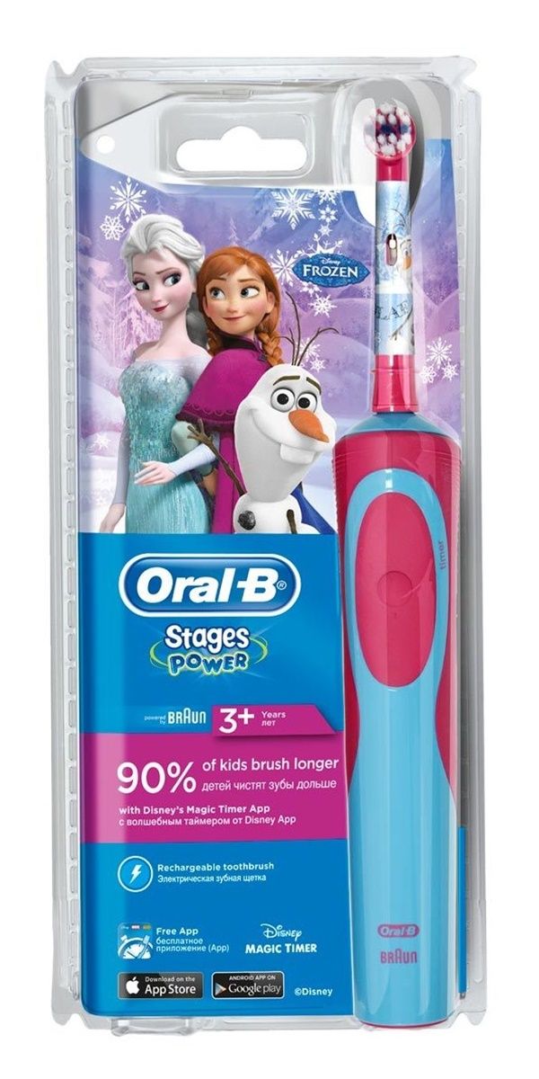 Oral-B Stages Power Frozen Kids Elektrische Tandenborstel - Roterend-oscillerend - Meerkleurig