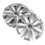 Volkswagen 2GA071456 wieldoppen (4 stuks) 16 inch wieldoppen briljant zilver