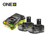 Ryobi RC18150-250X | ONE+ 18V 2x5.0Ah Lithium+ batterie et chargeur - 5133005575