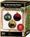 Bellatio Decorations Kaemingk B.V. Kerstbal en piek set 91x licht goud-donkergroen-rood voor 150 cm boom