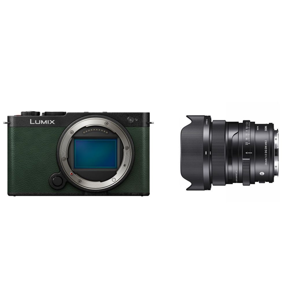 Panasonic Panasonic Lumix S9 Body Dark Olive + Sigma 24mm F/2.0 DG DN Contemporary L-mount