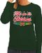 Bellatio Decorations Shoppartners Bv Foute kersttrui / sweater voor dames - groen -Take Me Its Christmas 2XL