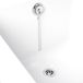 Hudson Reed Elizabeth Afvoerplug pour Baignoire avec Trop-plein Inclus Bouchon avec Chaîne - Classique - Chrome