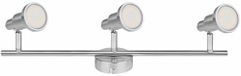 WatioWave LED-lampen, 3 spots, GU10, 3 W, nikkel, 2700 K