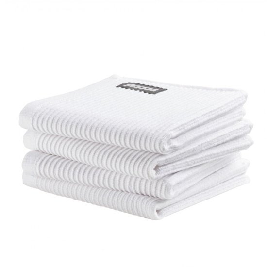 DDDDD vaatdoek Basic Clean neutral - white - 30 x 30 cm - 4 stuks