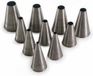 Silikomart metalen spuitmondjes rond set van 10