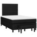 Maison Exclusive - Sommier à lattes de lit avec matelas noir 120x190 cm tissu