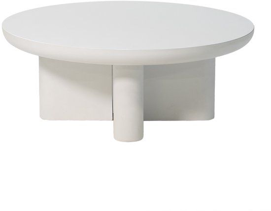Giga Meubel Salontafel Miso - Rond - Steen - 90cm