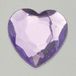 EFCO Decoratieve stenen acryl facet Set hartjes 8/12 / 18 mm 30/10 / 10 stuks licht mauve, 20x10x2 cm