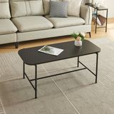 en.casa Salontafel Samnanger 110x50x45 cm zwart