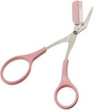 Pippashop Wenkbrauw en Wimper schaar met kam/trimmer - Roze