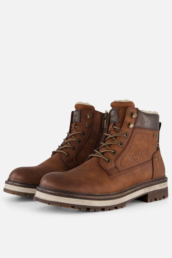 Mustang Veterboots cognac Pu - Maat 44