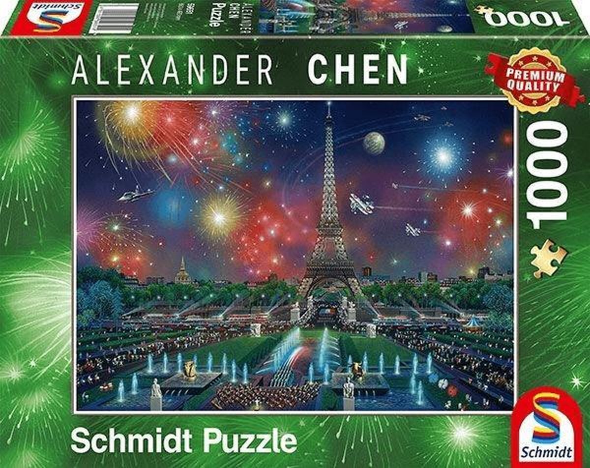 Schmidt Vuurwerk bij de Eiffeltoren, 1000 stukjes Puzzel