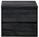 BES LED Porto Badmeubelset 70 cm - Black Oak - Wastafelbovenblad Black Oak