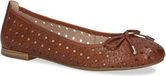 Caprice Dames Ballerina 9-22109-42 303 G-breedte Cognac Leer Maat 37 EU