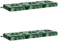 vidaXL 2-delige Bankkussens SOEST 100% Polyester Bladpatroon
