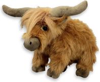 Inware Pluche Schotse Hooglander Koe Knuffeldier - Bruin - Staand - 30 cm