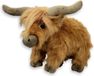 Inware Pluche Schotse Hooglander Koe Knuffeldier - Bruin - Staand - 30 cm