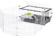 Ferplast Parkhome 100 Uitloopren - Dierenverblijf - 95x177.5x56 cm Zwart