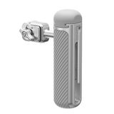 NEEWER Quick Release zijhandgreep met anti-off-koude schoen, 360° rotatie, antislip raster, compatibel met iPhone 16 Pro 16 Pro Max S25 Ultra telefoonkooi-accessoires, zilver + grijs, PA045