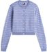 Tommy Jeans Tjw Aop Crop Crew Ca Trui - Blauw - S