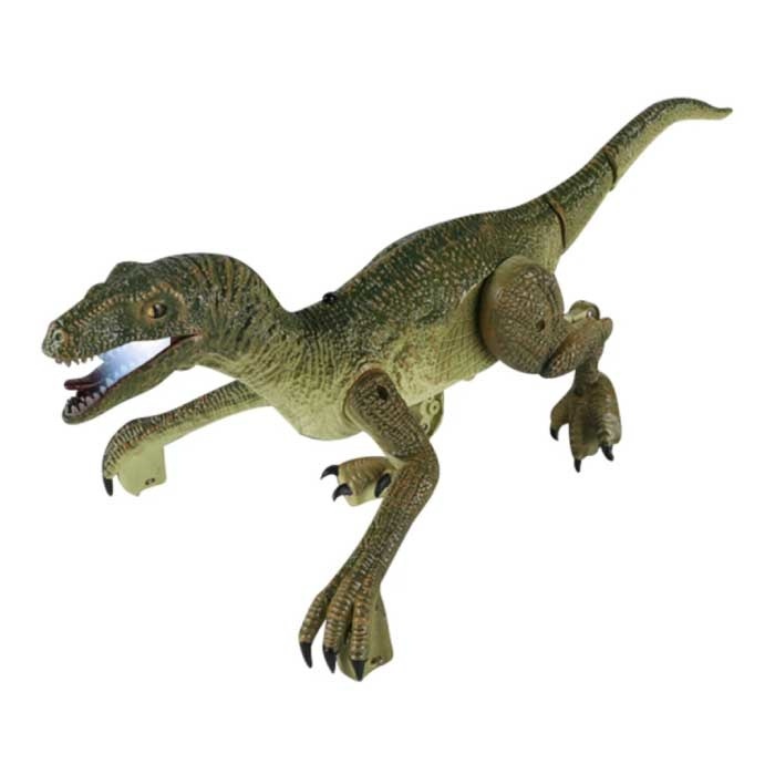 JOCE STYLE RC Velociraptor Dinosaurus met Afstandsbediening - Speelgoed Bestuurbaar Robot Groen
