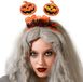 Atosa Halloween/horror verkleed diadeem/tiara - met pompoenen - kunststof - voor dames/meisjes