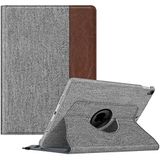 Fintie Hoes voor iPad Air 10.5" 2019 (3. Generatie) / iPad Pro 10.5" 2017, 360 Graden Roterende Standaard Beschermhoes met Ingebouwde Potloodhouder, Automatische Slaap/Wake (Denim Grijs)