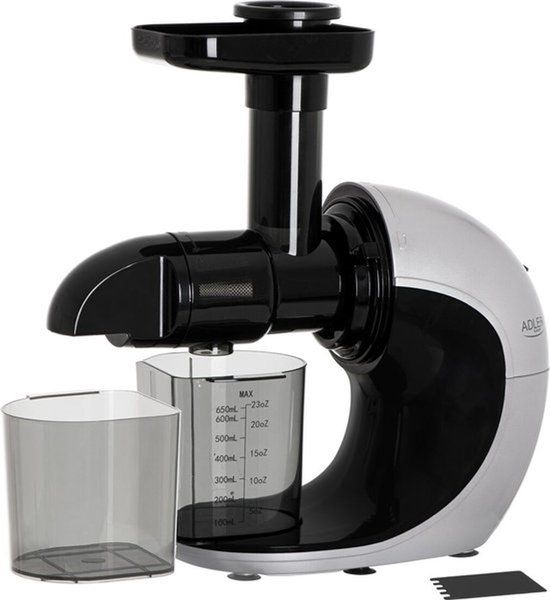 Adler AD 4130 Slowjuicer - 150 Watt - Zwart/Roestvrijstaal