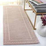 Safavieh Bella Collection BEL151A Handmade Light Blue and Ivory Premium Wool Area Rug modern 2'3" x 7' lichtroze/ivoor