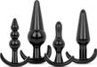 EasyToys EQOM Purchasing B.V. Butt Plug Set 4 Stuks - Zwart