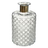 Atmosphera bloemenvaas Elegance - Apotheker Fles model - transparant - glas - 26 x 15 cm