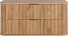 3xE living Meuble sous lavabo 100 cm, chêne craft, couleur or