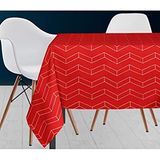 Soleil d'Ocre Ruimte Tafelkleed, Polyester, Rood, 180 x 180 cm