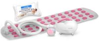 SereneLife Badmat met Bubbels - Draagbare Bad Massager met Waterdichte Verlichting voor Bad en Hoofdkussen, Verstelbare Bubbels Intensiteit, Eenvoudige Knopbediening, Afstandsbediening (Roze)
