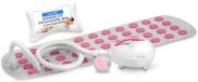 SereneLife Badmat met Bubbels - Draagbare Bad Massager met Waterdichte Verlichting voor Bad en Hoofdkussen, Verstelbare Bubbels Intensiteit, Eenvoudige Knopbediening, Afstandsbediening (Roze)