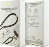 Guess Cbdy 4G Charm USB-C Kabel voor Opladen en Gegevensoverdracht 150cm Transparant