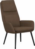 vidaXL Relaxstoel stof bruin
