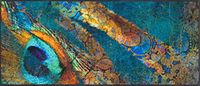 wash+dry Exotic Pavo- Kleen-Tex - 60 x 140 cm