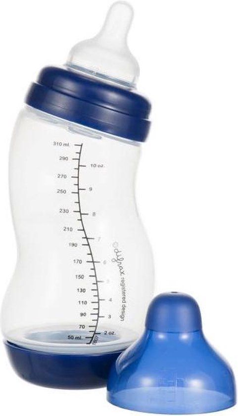 Difrax S-Fles Breed Grijs 310 ml