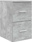 vidaXL Badkamerkast Tussenin Betongrijs 30 x 44,5 x 50 cm Bewerkt hout