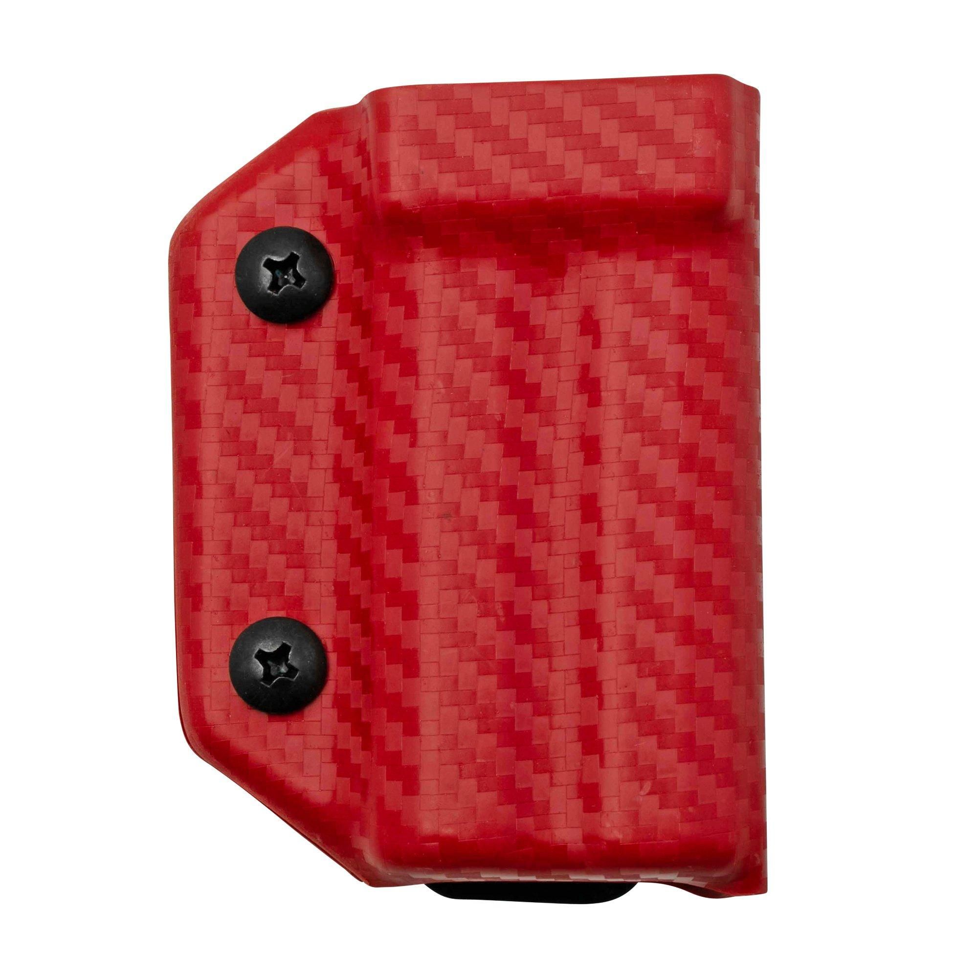 Clip And Carry Kydex Sheath for Leatherman Charge Plus - Carbon Fiber Red