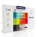 magnetoplan communicatiekaarten set 2, 20 x 10 cm, set van 3 blanco indexkaarten met de kleuren Sea Dusk, Neon en Grey, 120 g/m², 750 stuks gemaakt van FSC-papier.