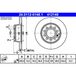 ATE Lot De 2 Disques De Frein Audi 8e0 615 601 D 8e0 615 601 Q