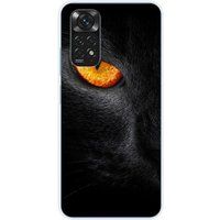 Xiaomi Bedrukt siliconen hoesje compatibel met Xiaomi Redmi Note 11 4G Oeil de panthere